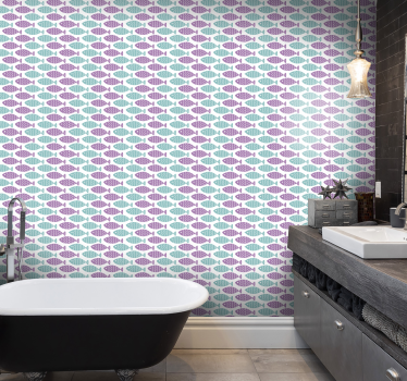 Papier peint enfant poisson style nordique - TenStickers