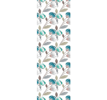 Papier peint nature fleurs fines - TenStickers
