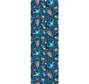 Papier peint chambre baleine et tortue - TenStickers