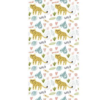 Jungle pour les enfants papier peint - TenStickers
