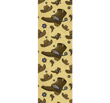 Papier peint Chapeau et bottes de cow-boy - TenStickers