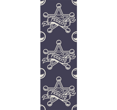 Papier peint vintage conception de badge étoile - TenStickers