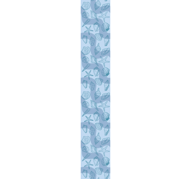 Papier peint poissons motif coquillages - TenStickers