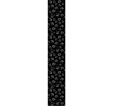 Papier peint fleur moderne Fleur blanche sur fond sombre - TenStickers
