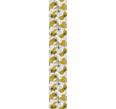 Papier peint chambre Feuilles tropicales dorées - TenStickers