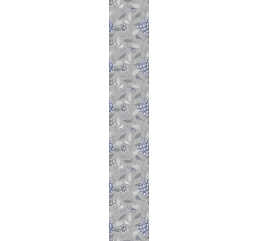 Papier peint retro Style vintage gris avec des plantes - TenStickers