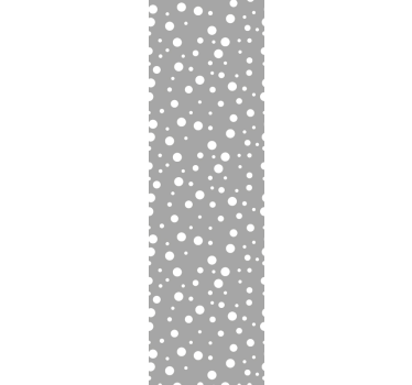 Papier peint avec rond Points gris de différentes tailles - TenStickers