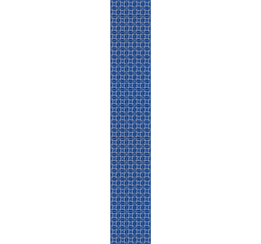 Papier peint avec carré bleus avec la ligne grise - TenStickers