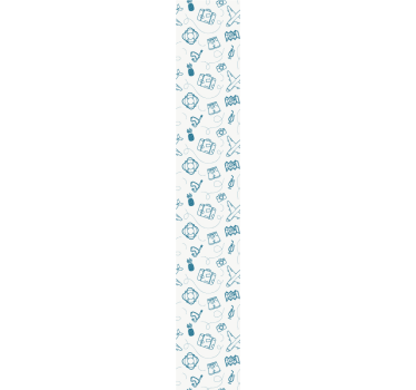 Papier peint chambre fille Avions sur fond blanc - TenStickers