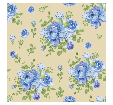 Papier peint fleuri couloir brillant - TenStickers