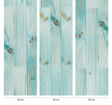 Papier peint bois couleur menthe poivrée - TenStickers