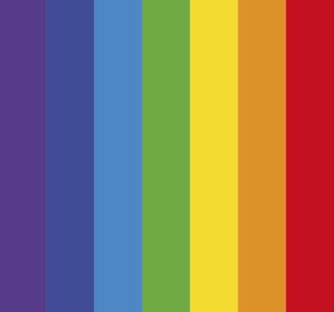 Papier peint rayures Rayures arc-en-ciel - TenStickers