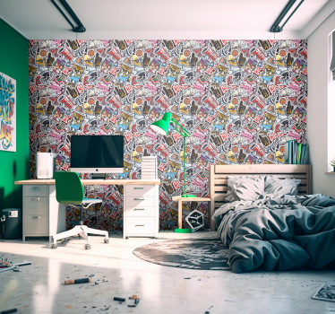 Papier peint art Bombe autocollant urbain - TenStickers