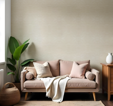 Papier peint autres textures motif beige en jute fin - TenStickers