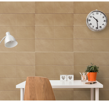 Papier peint briques effet carrelage lisse - TenStickers