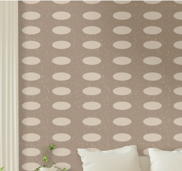Papier peint cercles conception de motifs ovales - TenStickers