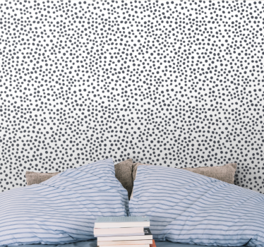 Papier peint cercles motif élégant en noir et blanc - TenStickers