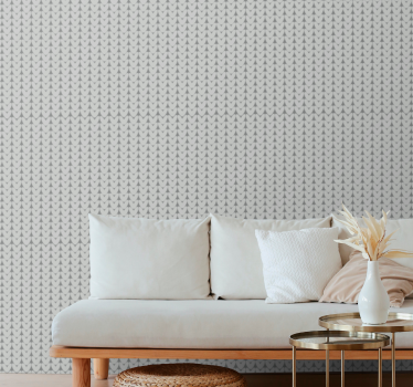 Papier peint cercles motif subtil gris - TenStickers
