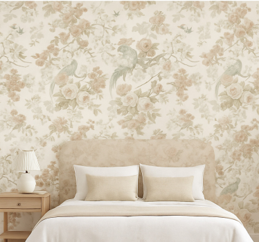 Papier peint chambre adulte floral vintage - TenStickers