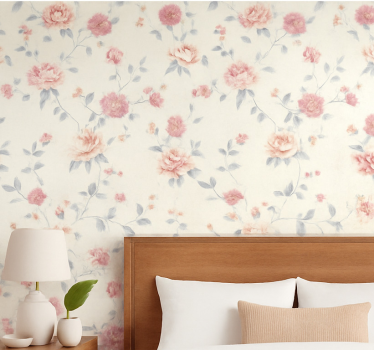 Papier peint chambre adulte imprimé floral - TenStickers