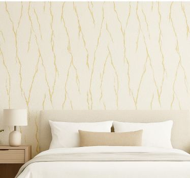 Papier peint chambre adulte marbre blanc avec or - TenStickers