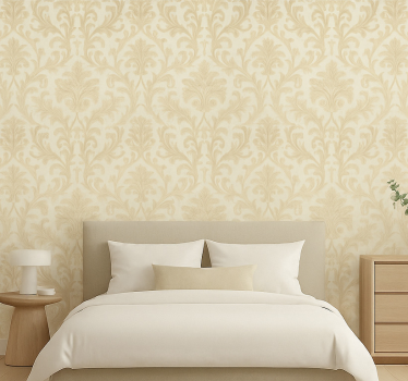 Papier peint chambre adulte motif sauge neutre - TenStickers