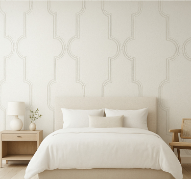 Papier peint chambre adulte panneau blanc - TenStickers