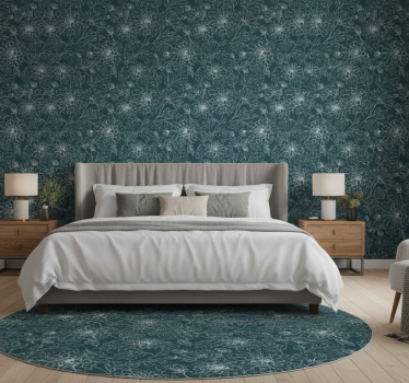 Papier peint chambre fleurs blanches grandmillenial - TenStickers