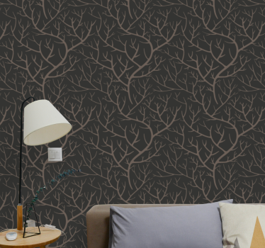 Papier peint chambre Forêt nocturne de style scandinave - TenStickers