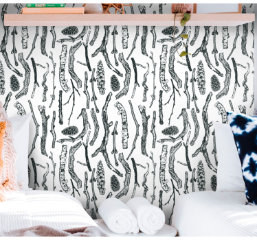 Papier peint chambre sticker de tronc - TenStickers