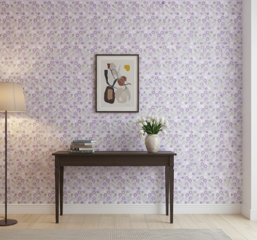 Papier peint couloir harmonie de motifs floraux - TenStickers