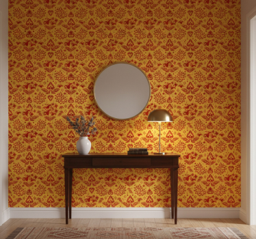 Papier peint couloir motif botanique - TenStickers
