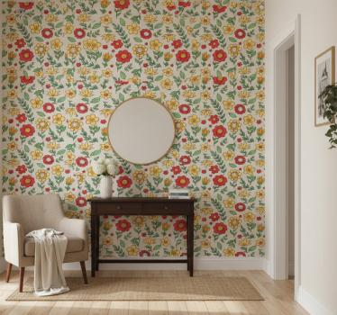 Papier peint couloir motif coloré et vif - TenStickers