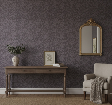 Papier peint couloir motif gris élégant - TenStickers