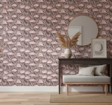 Papier peint couloir motifs beiges élégants - TenStickers
