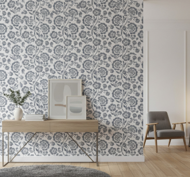 Papier peint couloir motifs gris élégants - TenStickers