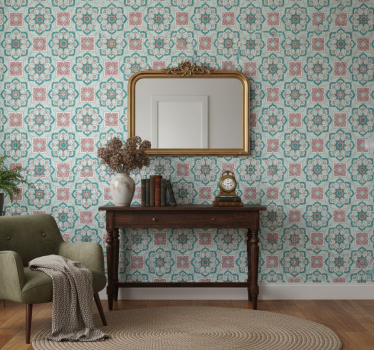 Papier peint couloir style vintage chaleureux - TenStickers