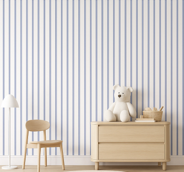 Papier peint ligne verticale lavande à rayures - TenStickers