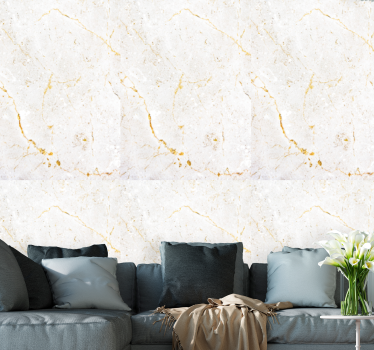 Papier peint marbre élégantes veines blanches - TenStickers