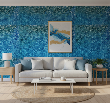 Papier peint autres textures eau bleue réaliste - TenStickers
