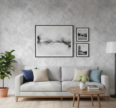 Papier peint pierre motif effet gris - TenStickers