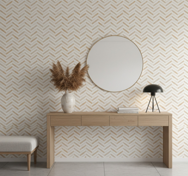 Papier peint pierre marbre blanc mat cuisine - TenStickers