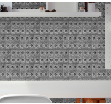 Papier peint pierre motif brique texturé - TenStickers