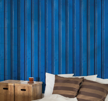 Papier peint pierre rayures bleues texturées - TenStickers