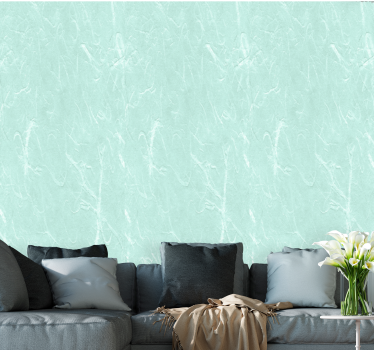 Papier peint pierre surface aqua texturée - TenStickers