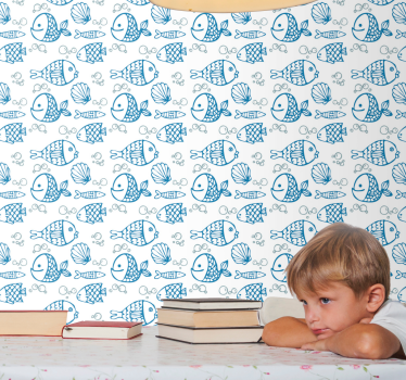 Papier peint poissons amis aquatiques - TenStickers