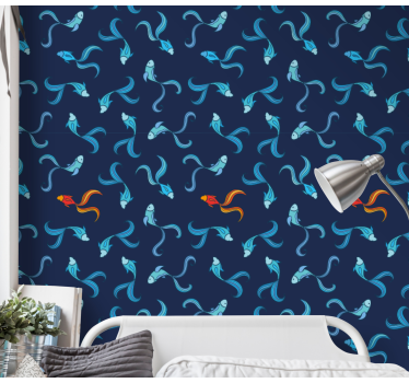 Papier peint poissons modèles de faune aquatique - TenStickers
