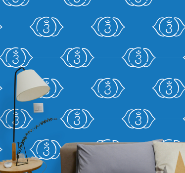 Papier peint poissons motif de poisson - TenStickers