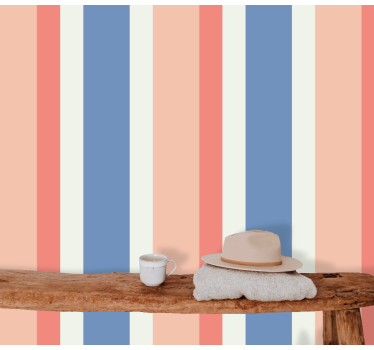 Papier peint rayures rayé chic - TenStickers